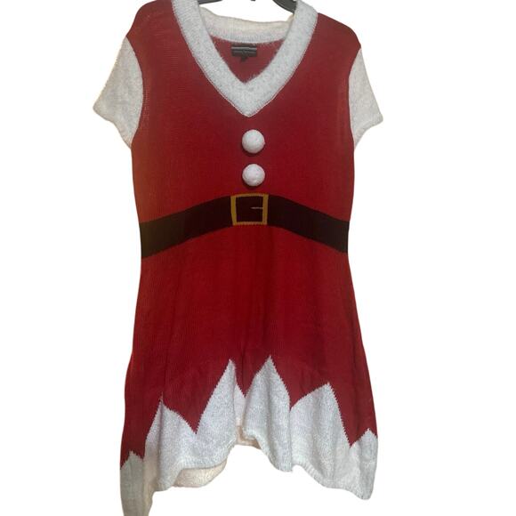 2 piece sexy Mrs. Clause Santa sweater dress set w/hat size XL New with tags - Picture 1 of 13